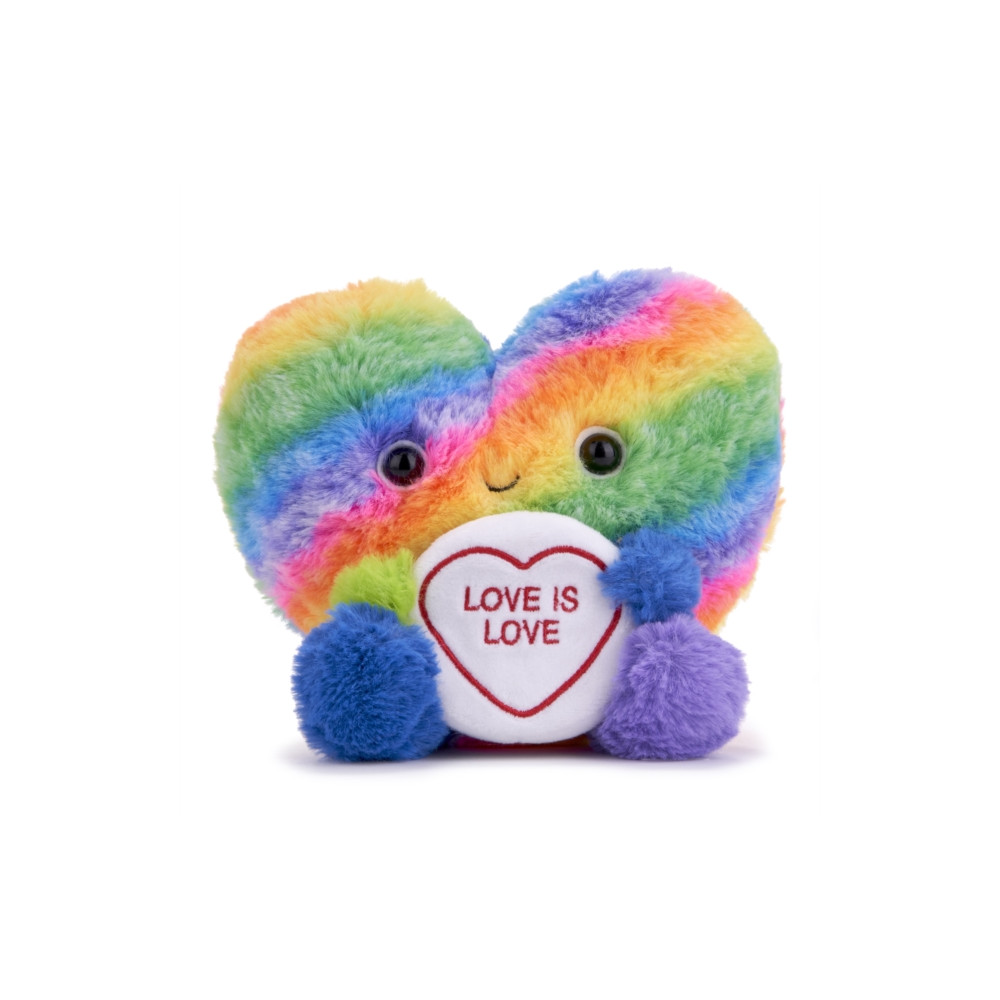Produktbild för Love Hearts 7"Rainbow Heart Plush Gift