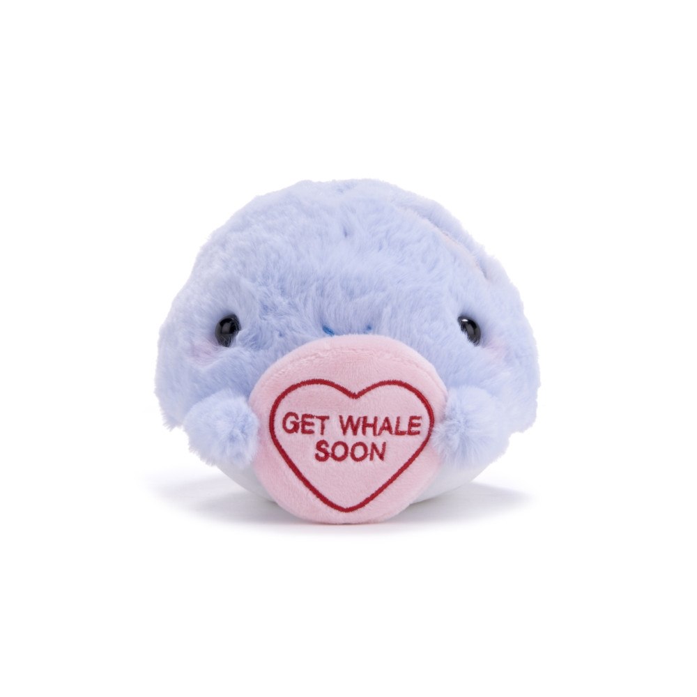 Produktbild för Love Hearts 7" Get Whale Soon Plush Gift