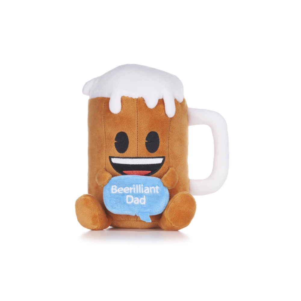 Produktbild för 8" Emoji Beer-Illiant Dad Plush Gift