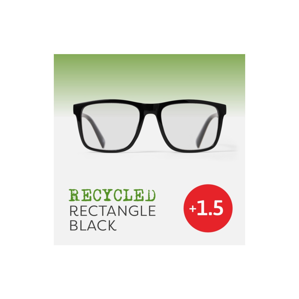 Produktbild för Easy Readers - Recycled Rectangle Black (1.5)