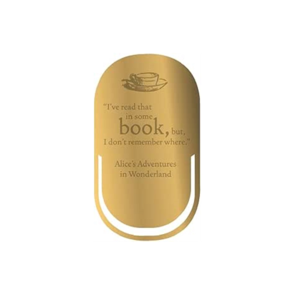 Produktbild för Bookmark Metal - Pulteney Press (Alice)