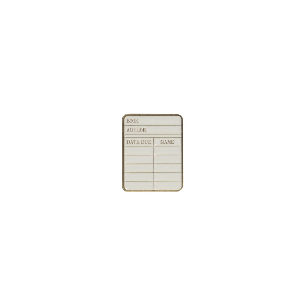 Produktbild för Pin Badge - Pulteney Press (Library card)