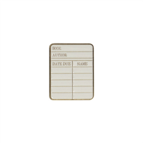 Half Moon Bay Pin Badge - Pulteney Press (Library card)