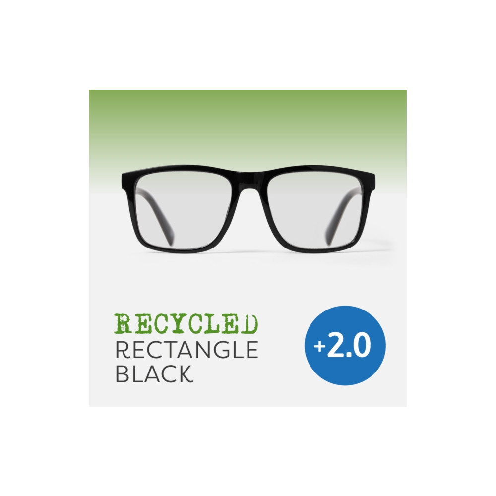 Produktbild för Easy Readers - Recycled Rectangle Black (2.0)
