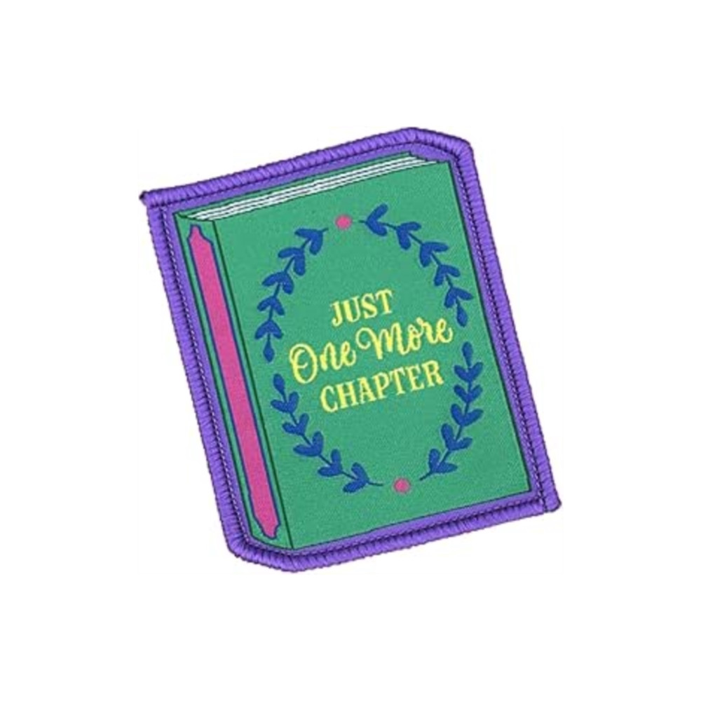 Produktbild för Just One More Chapter Sew On Patch