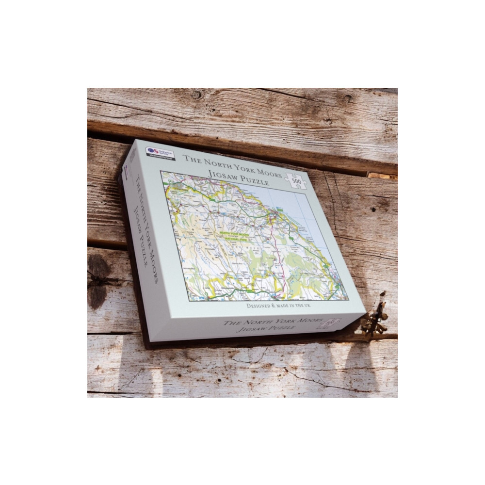 Produktbild för OS Map 500 Piece Premium Jigsaw Puzzle - North York Moors National Park