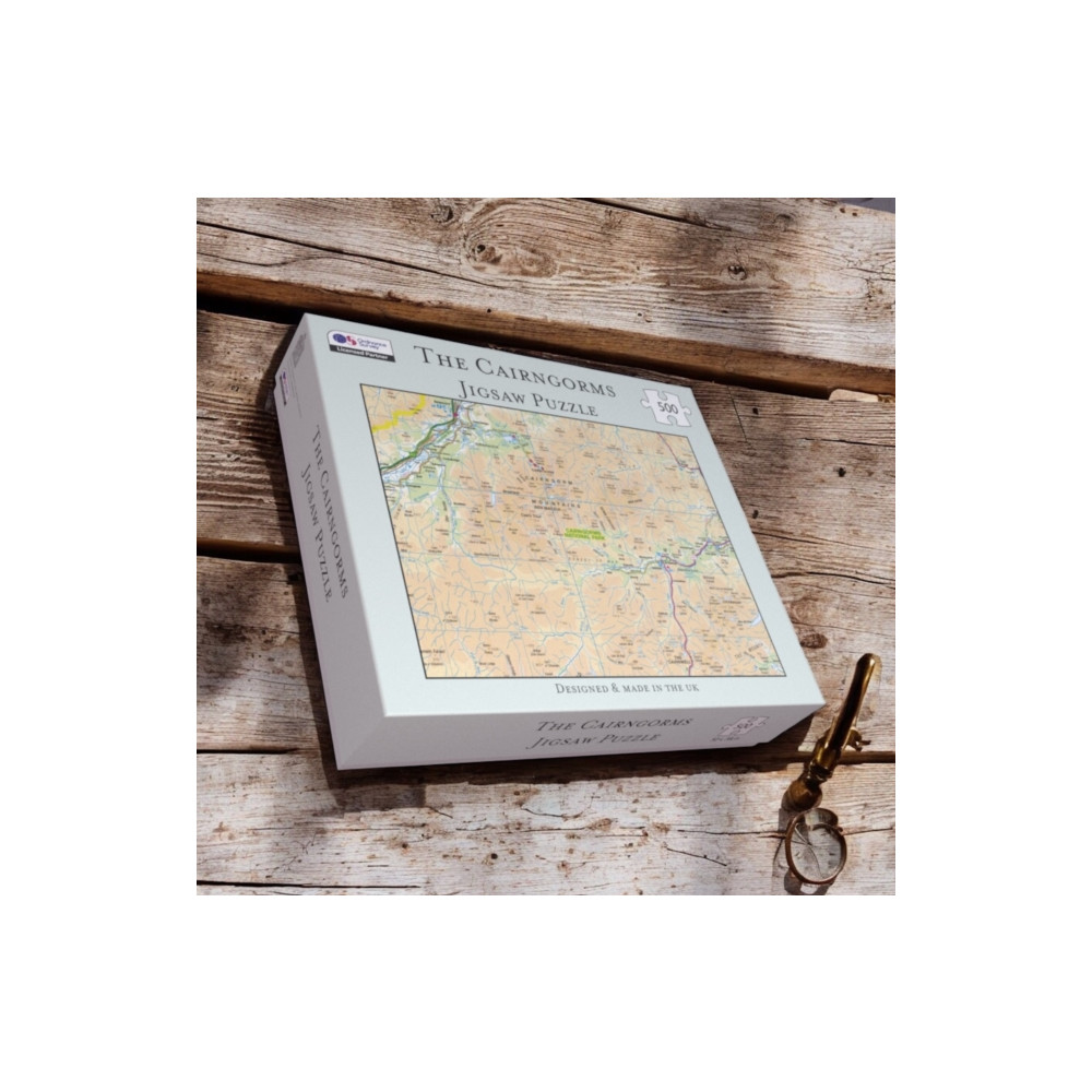 Produktbild för OS Map 500 Piece Premium Jigsaw Puzzle - Cairngorms National Park
