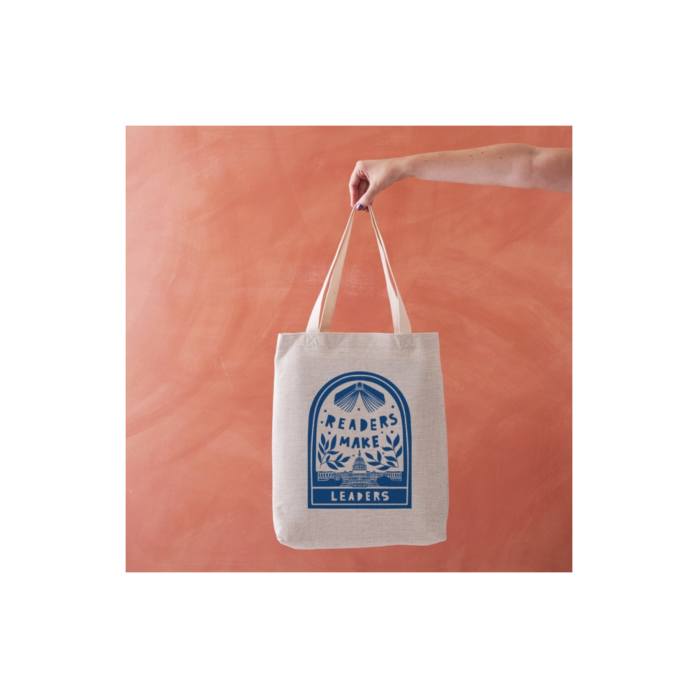 Produktbild för Readers make Leaders - Literary Tote Bag