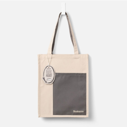 That Company Called If Bookaroo Tote Bag - Charcoal & Cream