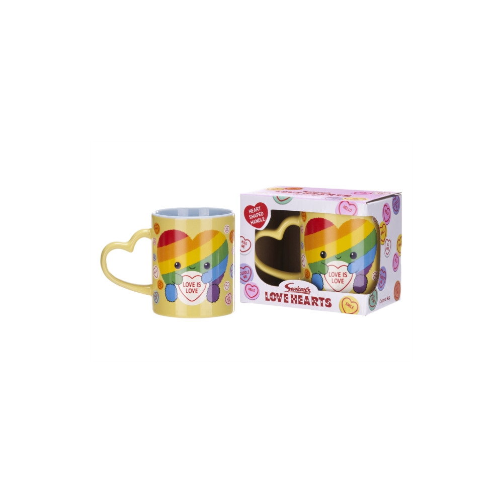 Produktbild för 11Oz Love Hearts Rainbow Heart Mug