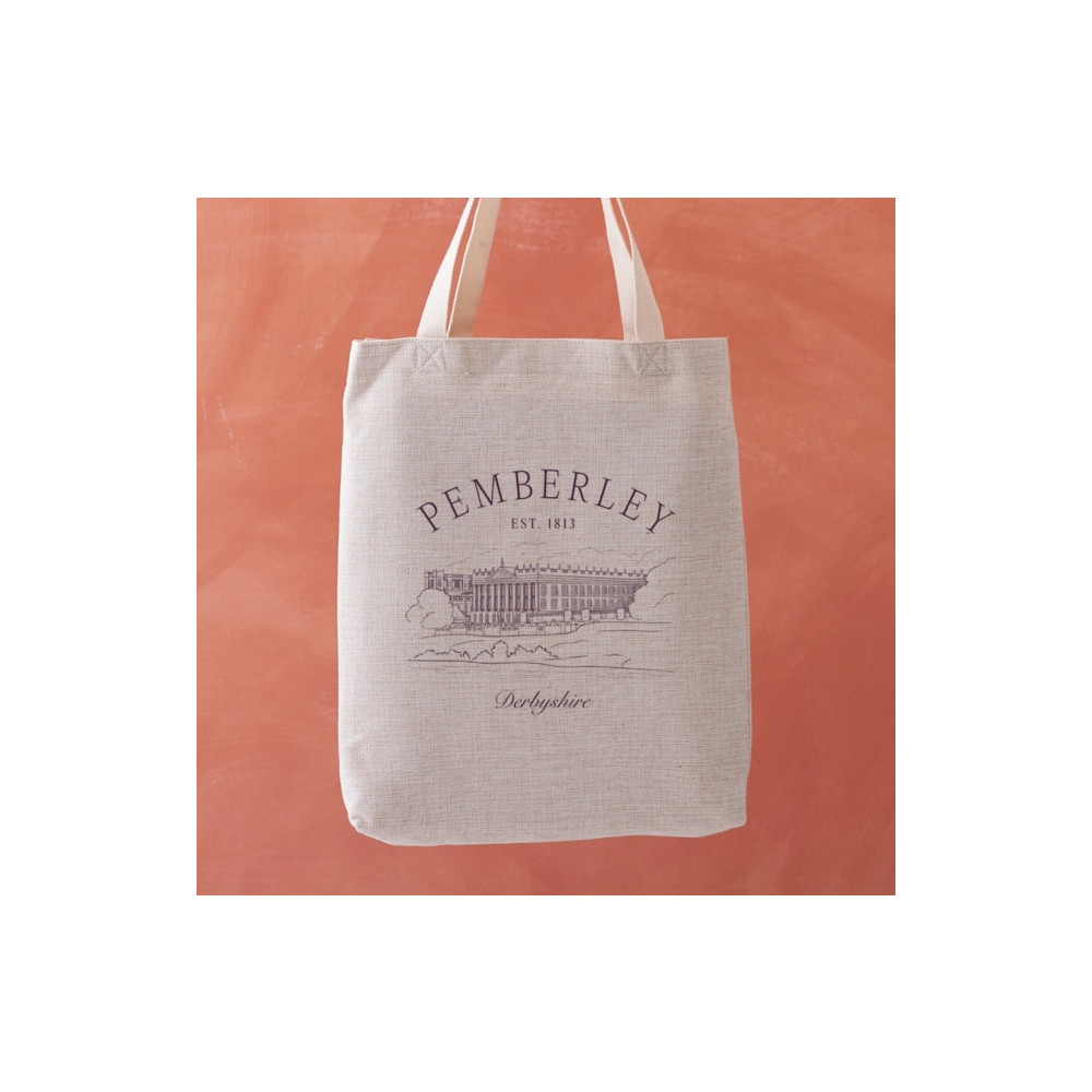 Produktbild för Pemberley Book Plate Illustration Tote Bag