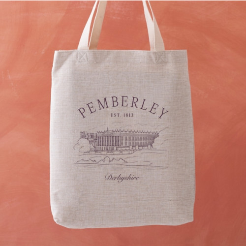BOOKISHLY Pemberley Book Plate Illustration Tote Bag