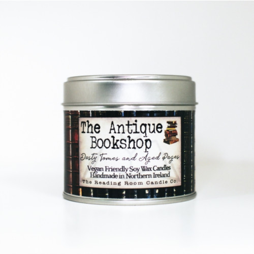 THE CANDLE ROOMS Antique Bookshop- Scented Soy Candle- Dusty Tomes and Aged Pages