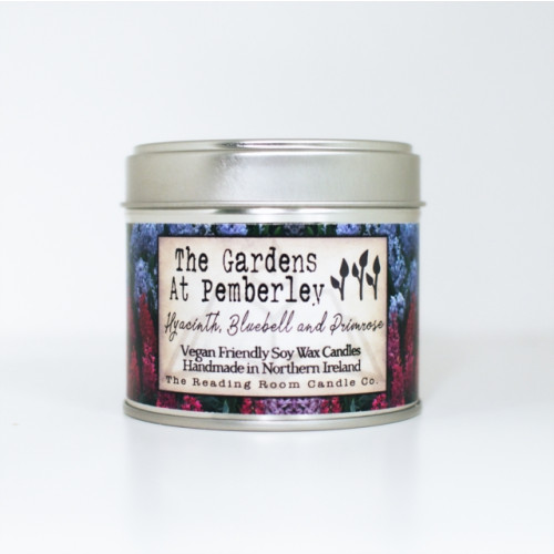 THE CANDLE ROOMS Gardens at Pemberley- Scented Soy Candle- Hyacinth, Bluebell and Primrose