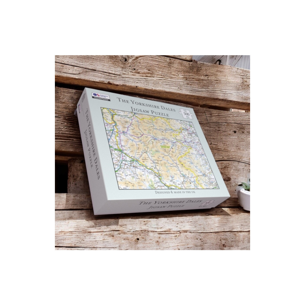 Produktbild för OS Map 500 Piece Premium Jigsaw Puzzle - Yorkshire Dales National Park