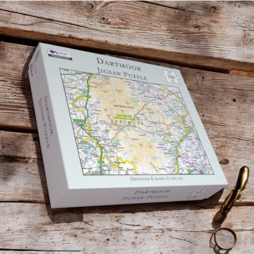 The Sugar Shed OS Map 500 Piece Premium Jigsaw Puzzle - Dartmoor National Park