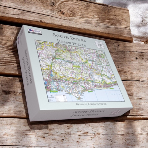 The Sugar Shed OS Map 500 Piece Premium Jigsaw Puzzle - South Downs National Park