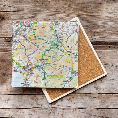 The Sugar Shed OS Map Ceramic Single Coaster - Snowdonia National Park