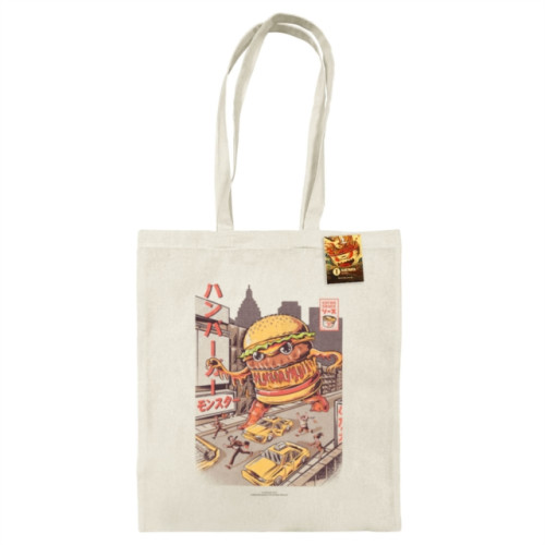 Pyramid International Ilustrata (Burgerzilla) Natural Tote Bag