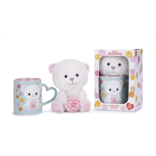 POSH PAWS INTERNATIONAL Love Hearts I Love You Bear Mug And Plush Set