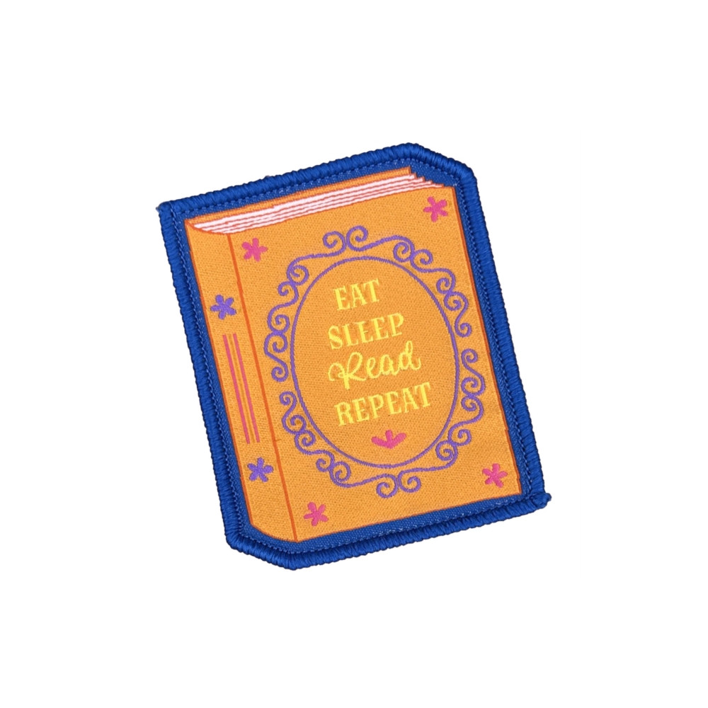 Produktbild för Eat Sleep Read Repeat Sew On Patch