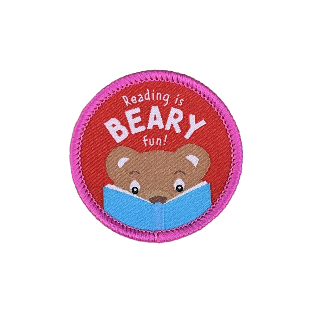 Produktbild för Reading is Beary Fun Sew On Patch