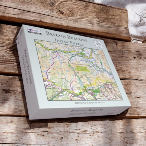 The Sugar Shed OS Map 500 Piece Premium Jigsaw Puzzle - Brecon Beacons National Park