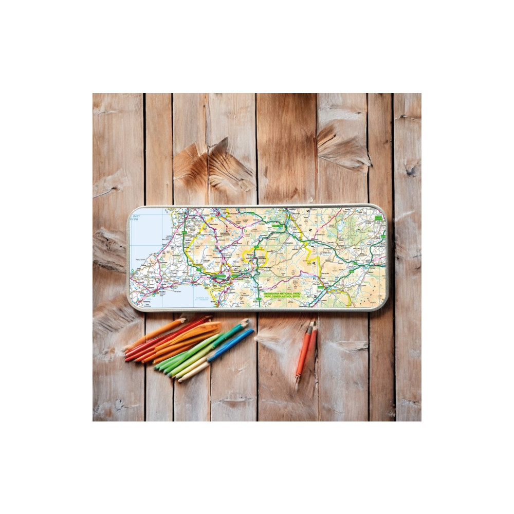 Produktbild för OS Map Metal Pencil Tin - Snowdonia National Park