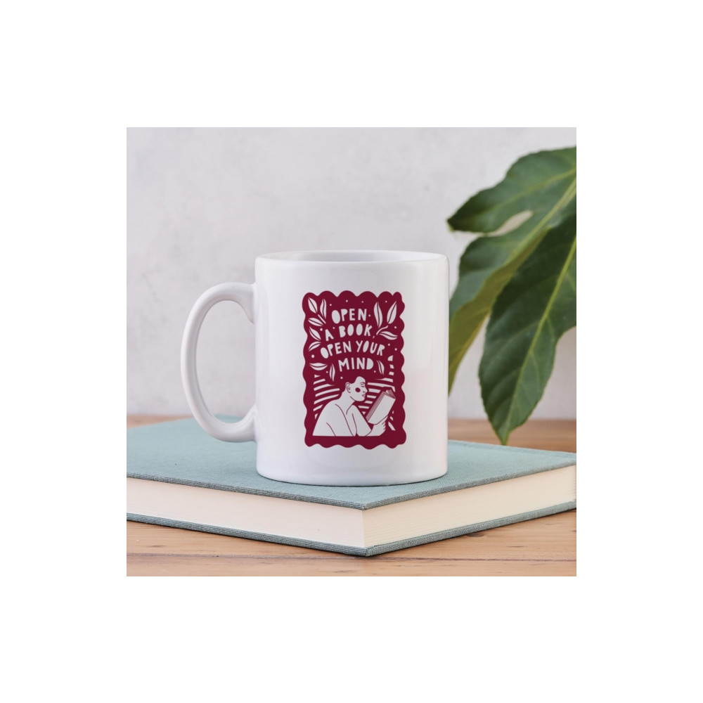 Produktbild för Open a Book, Open your Mind - Literary Mug