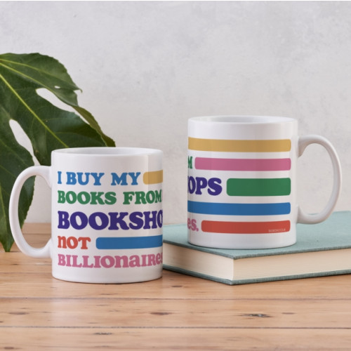 BOOKISHLY Bookshops Not Billionaires Mug
