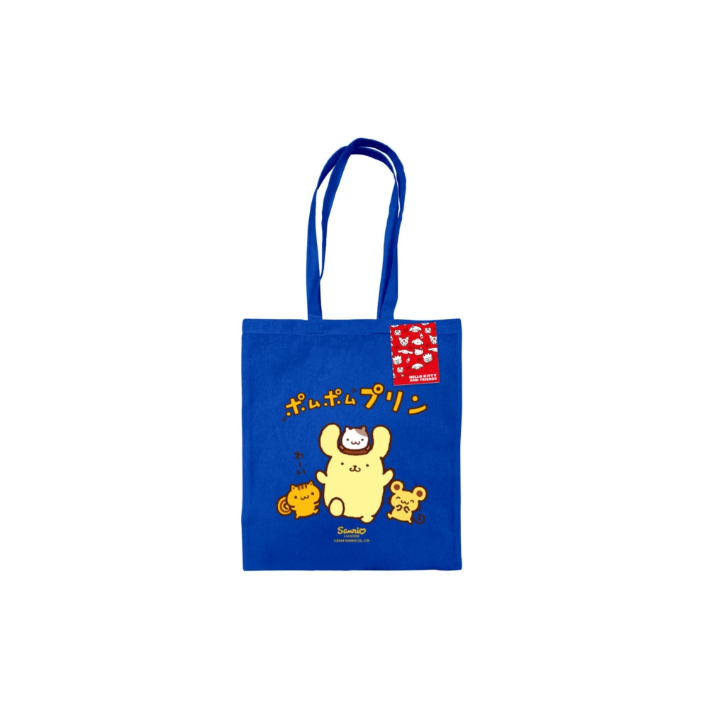 Produktbild för Pompompurin (4 Friends) Navy Tote Bag