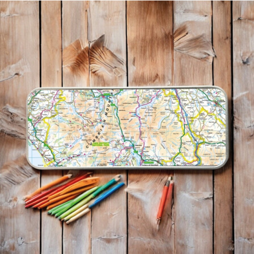 The Sugar Shed OS Map Metal Pencil Tin - Lake District National Park