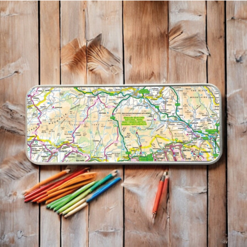 The Sugar Shed OS Map Metal Pencil Tin - Brecon Beacons National Park