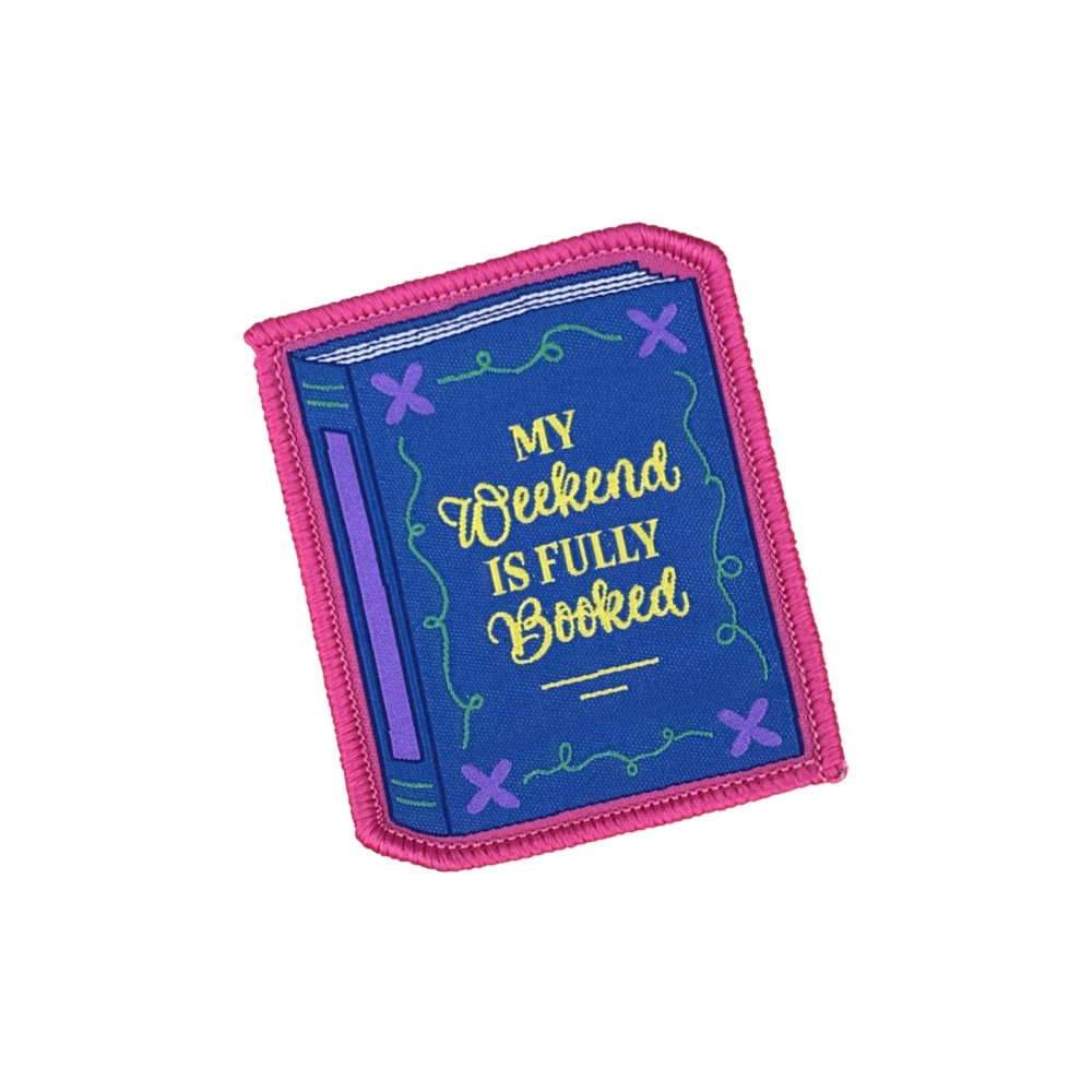 Produktbild för My Weekend is Fully Booked Sew On Patch