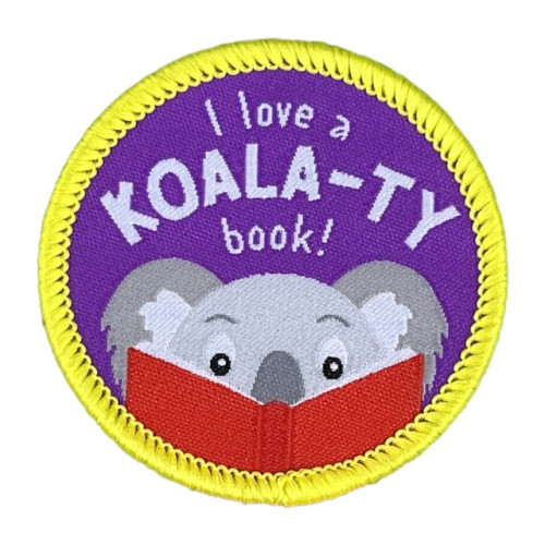 Pawprint Family I Love a Koala-ty Book Sew On Patch