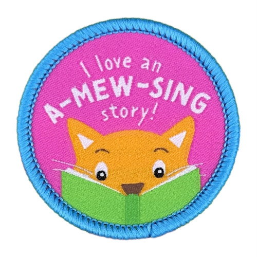 Pawprint Family I Love an A-mew-sing Story Sew On Patch