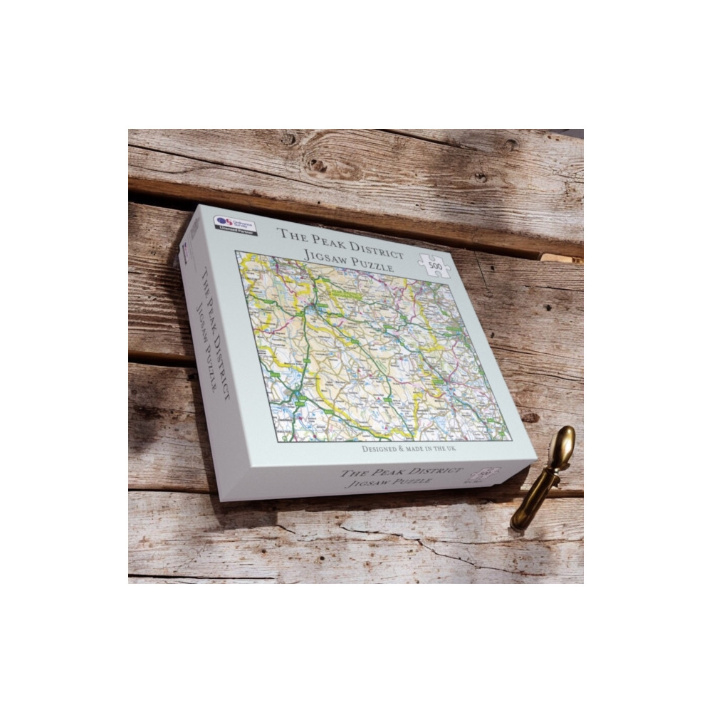 Produktbild för OS Map 500 Piece Premium Jigsaw Puzzle - Peak District National Park