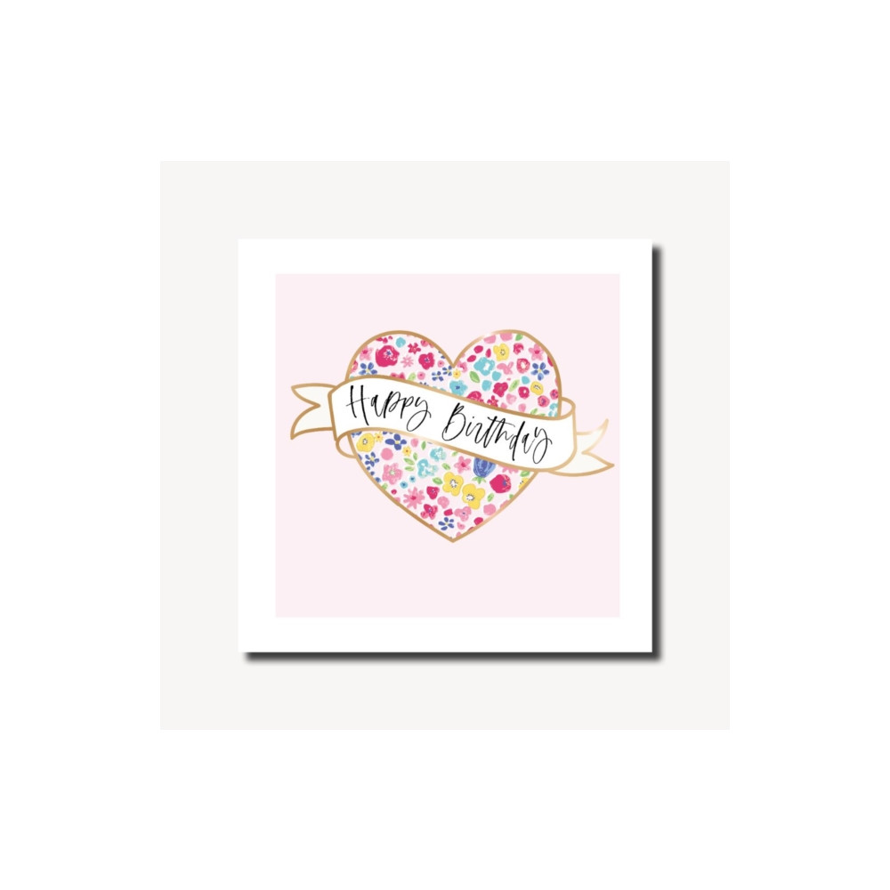Produktbild för Pretty Lilly Birthday Floral Heart