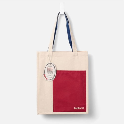 That Company Called If Bookaroo Tote Bag - Dark Red & Navy