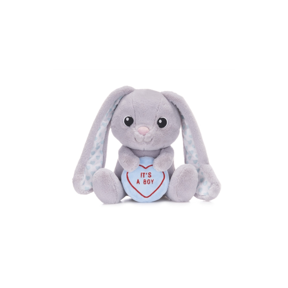 Produktbild för Love Hearts 7" Baby Boy Bunny Plush Gift