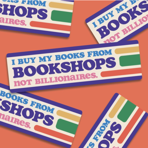 BOOKISHLY Bookshops Not Billionaires Bumper Stickers Pk 10