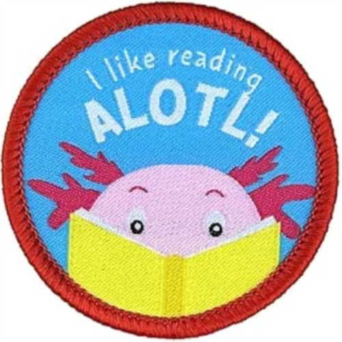 Pawprint Family I Like Reading Alotl Sew On Patch