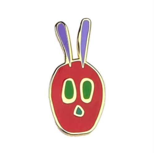 Pawprint Family Caterpillar Head Pin Badge
