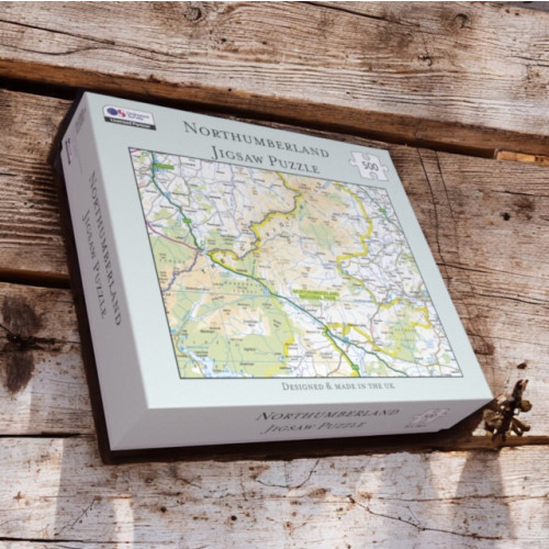 The Sugar Shed OS Map 500 Piece Premium Jigsaw Puzzle - Northumberland National Park