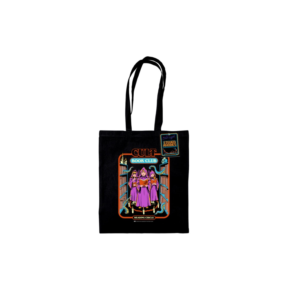 Produktbild för Steven Rhodes (Cult Book Club) Black Tote Bag