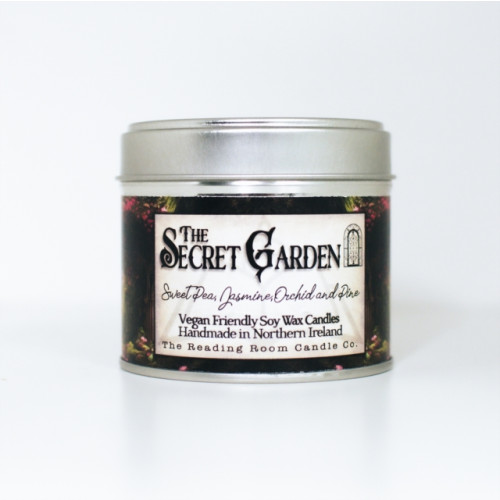 THE CANDLE ROOMS Secret Garden- Scented Soy Candle- Sweetpea, Jasmine, Orchid and Pine