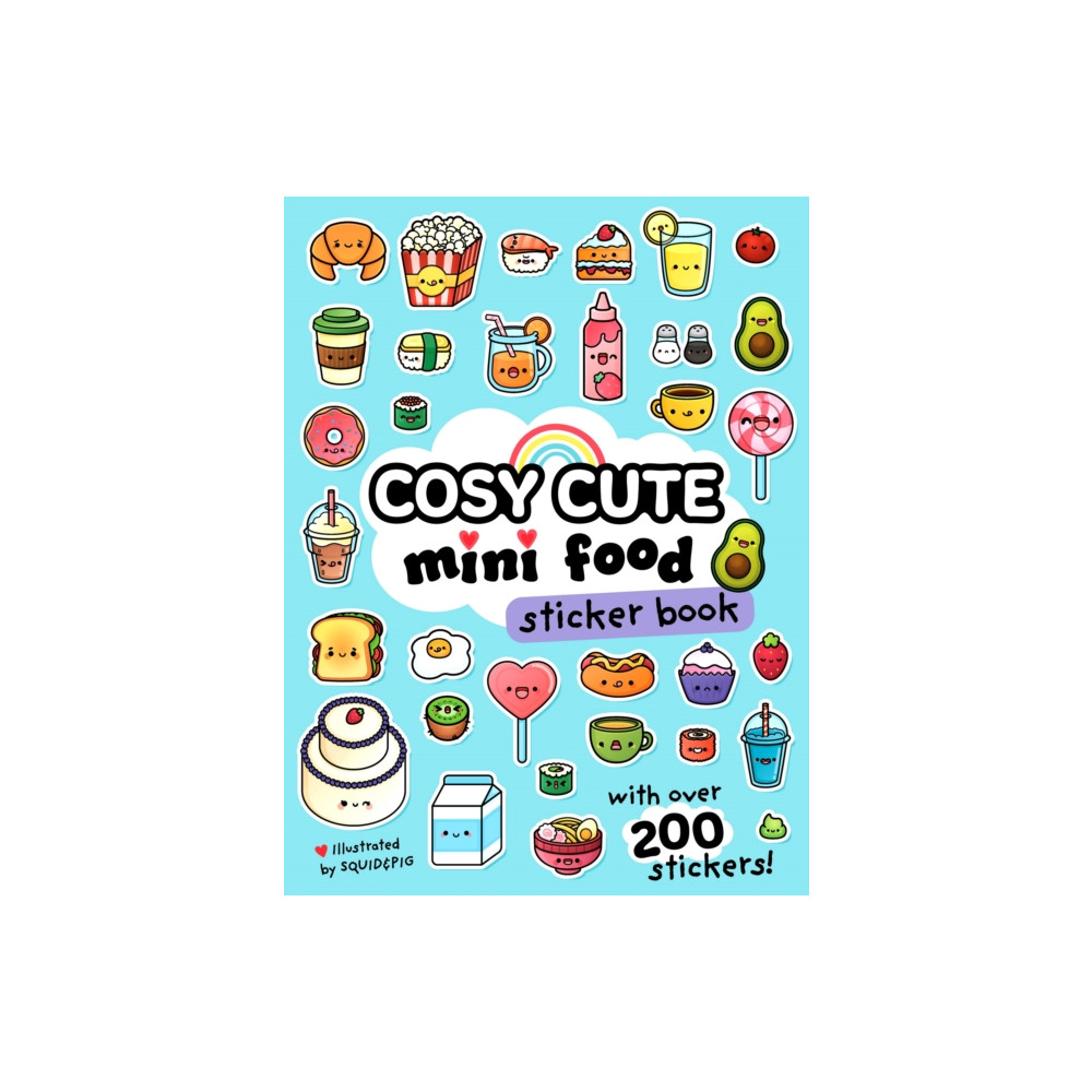Produktbild för Cosy Cute Mini Food Sticker book (häftad, eng)
