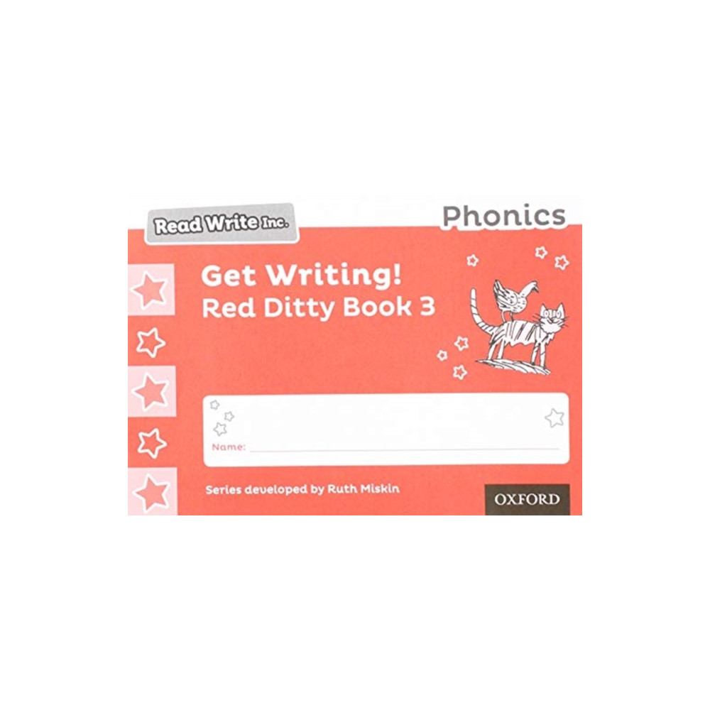 Produktbild för Read Write Inc. Phonics: Get Writing! Red Ditty Book 3 Pack of 10 (häftad, eng)