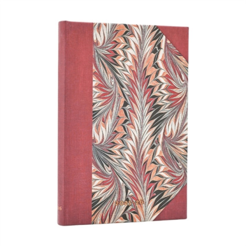 paperblanks 2026 Rubedo (Cockerell Marbled Paper) Mini 18-month Horizontal Hardcover Flexi Dayplanner 2025-2026 (Elastic Band Closure) (inbunden, eng)