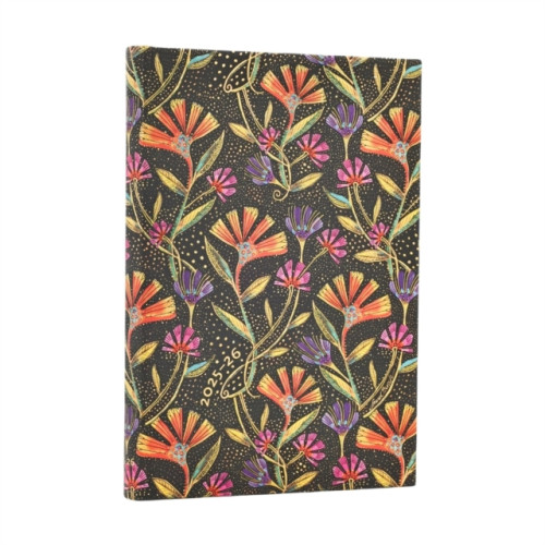 2026 Wild Flowers , paperblanks (Playful Creations) Mini 18-month Horizontal Hardcover Flexi Dayplanner 2025-2026 , paperblanks (Elastic Band Closure)